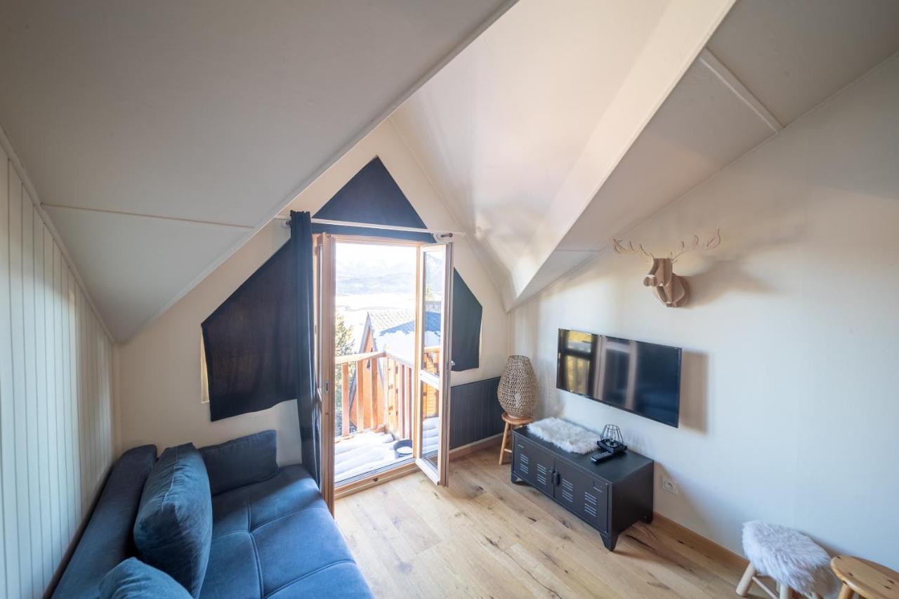 Le Cerf - Duplex Avec Superbe Vue Montagne Lägenhet Les Angles  Exteriör bild