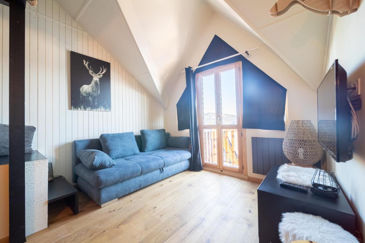 Le Cerf - Duplex Avec Superbe Vue Montagne Lägenhet Les Angles  Exteriör bild
